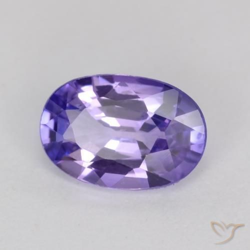Safira Roxo profundo Natural 0.55ct, oval, VS