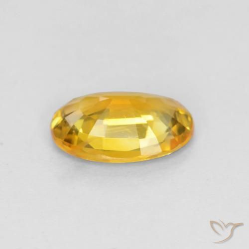 Safira Dourado Natural 0.62ct, oval, VVS-VS