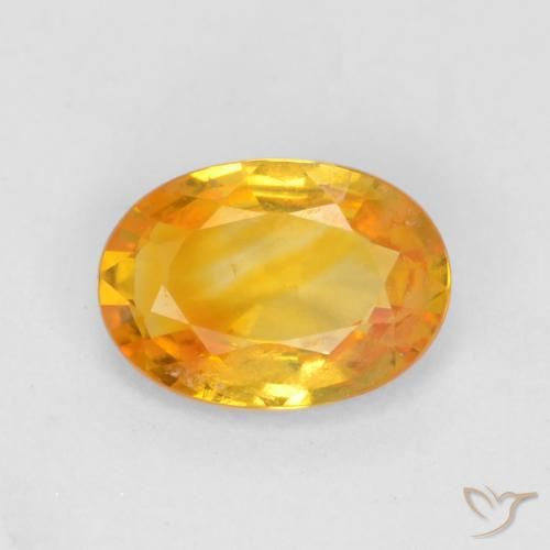 0.70ct Natural Dourado médio Safira, oval, VS