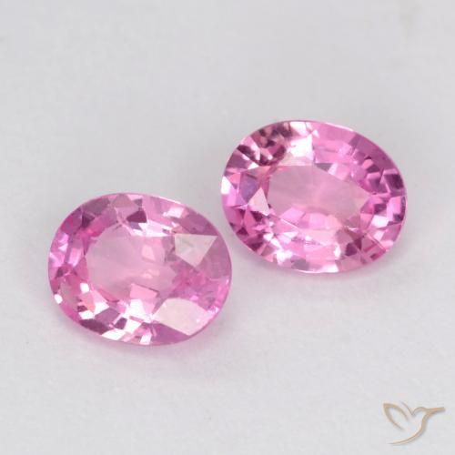 Pedras preciosas de Safira Roxo Real Rosa natural de 0.84 ct, oval, VS-SI
