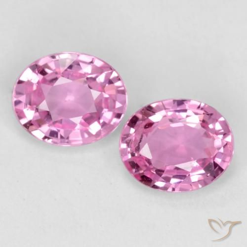 0.84ctw Natural rosa médio Safira, oval, VS