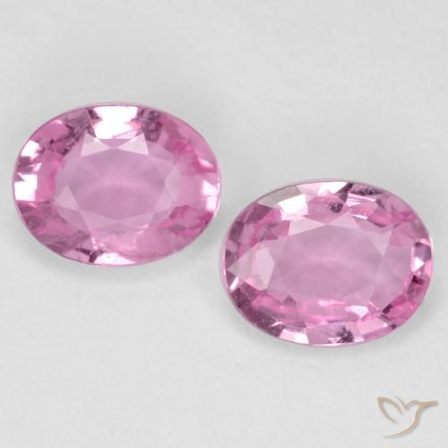0.72ctw Natural rosa médio Safira, oval, VS