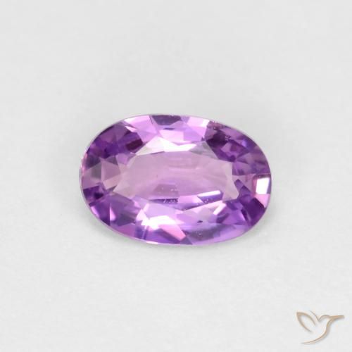 0.43ct Natural roxo elétrico Safira, oval, VS