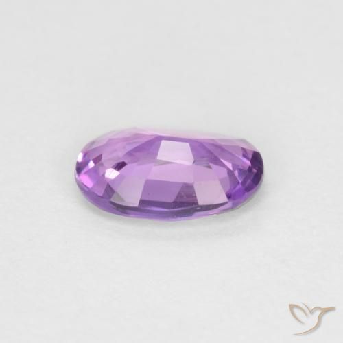 Safira roxo elétrico Natural 0.43ct, oval, VS
