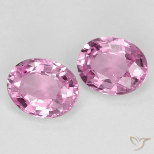 Pedras preciosas de Safira Roxo Real Rosa natural de 0.85 ct, oval, VS-SI