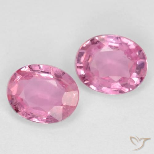 Pedras preciosas de Safira Rosa natural de 0.82 ct, oval, VS-SI