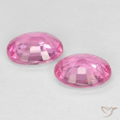 Pedras preciosas de Safira Rosa natural de 0.82 ct, oval, VS-SI