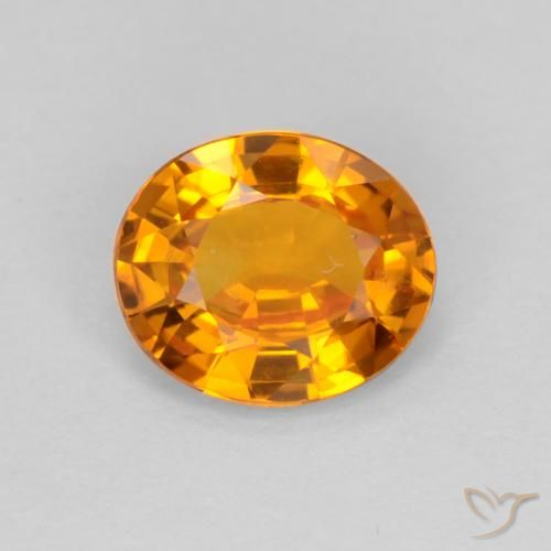 0.70ct Natural Ouro Safira, oval, VS
