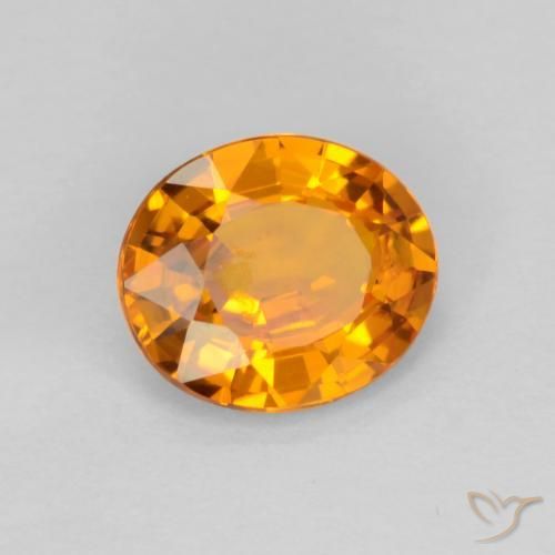 Safira Ouro Natural 0.70ct, oval, VS