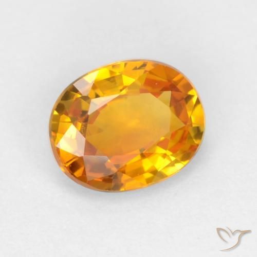 Safira Ouro Natural 0.53ct, oval, VS