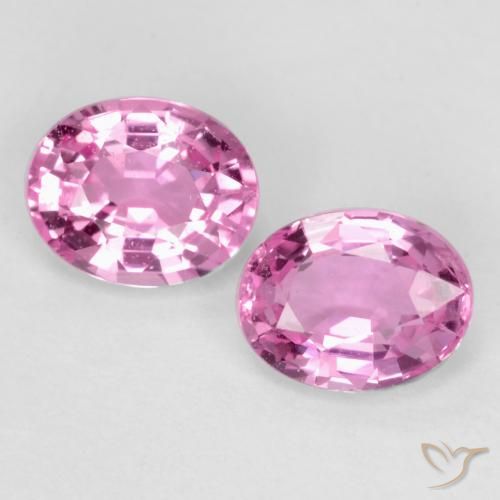 0.86ctw Natural rosa médio Safira, oval, VVS-VS