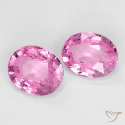 Pedras preciosas de Safira Roxo Real Rosa natural de 0.76 ct, oval, VS