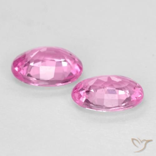 Pedras preciosas de Safira Roxo Real Rosa natural de 0.76 ct, oval, VS