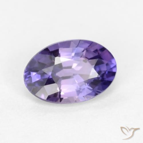 Safira Roxo profundo Natural 0.53ct, oval, VVS-VS