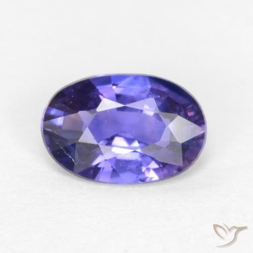 0.51ct Natural Roxo profundo Safira, oval, VS-SI