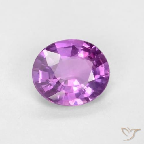 Safira Roxo Intenso Natural 0.39ct, oval, VS