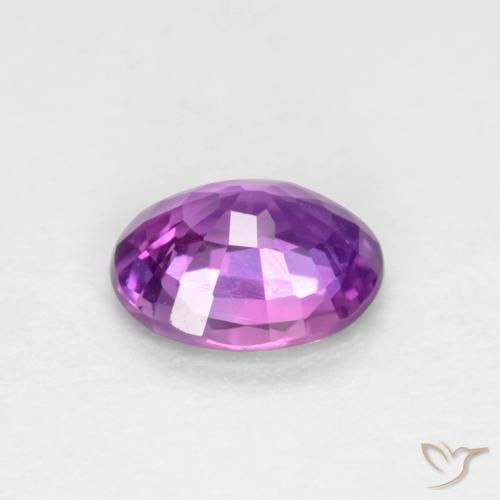 Safira Roxo Intenso Natural 0.39ct, oval, VS