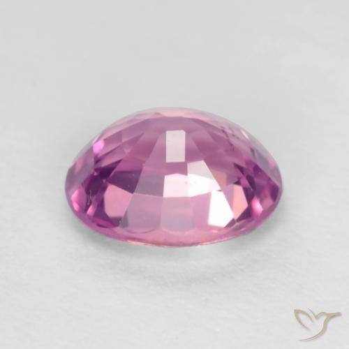 Safira roxo médio Natural 0.67ct, oval, VS