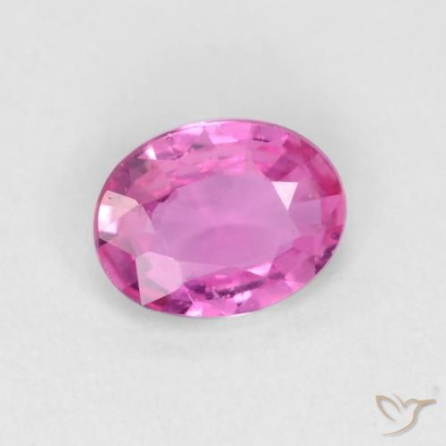 Safira roxo médio Natural 0.32ct, oval, VS