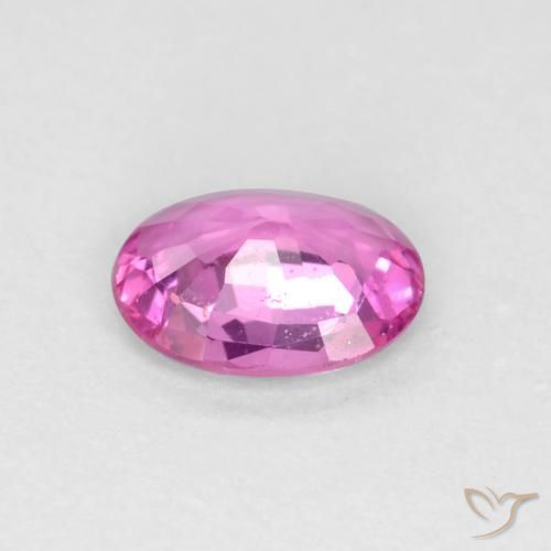 Safira roxo médio Natural 0.32ct, oval, VS