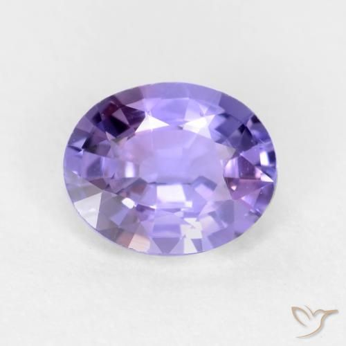 Safira Violeta rosado Natural 0.48ct, oval, VS