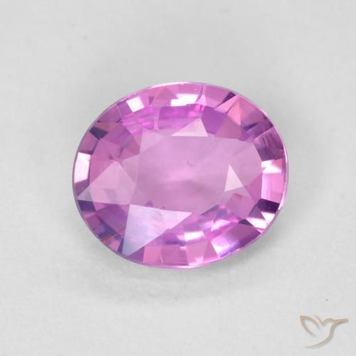 0.49ct Natural Roxo Rosado Profundo Safira, oval, VVS-VS
