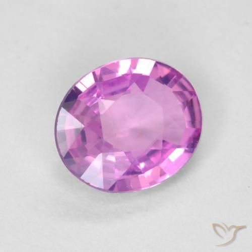 Safira Roxo Rosado Profundo Natural 0.49ct, oval, VVS-VS
