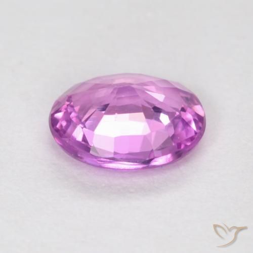 Safira Roxo Rosado Profundo Natural 0.49ct, oval, VVS-VS