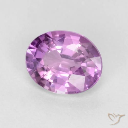 Safira Lilás Roxo Natural 0.48ct, oval, VVS-VS