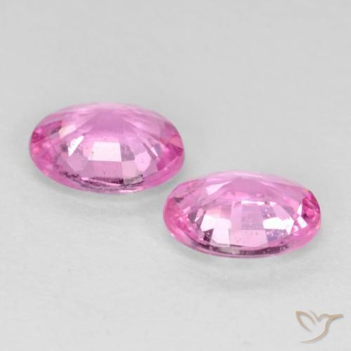 Pedras preciosas de Safira Rosa Intenso natural de 0.70 ct, oval, VS