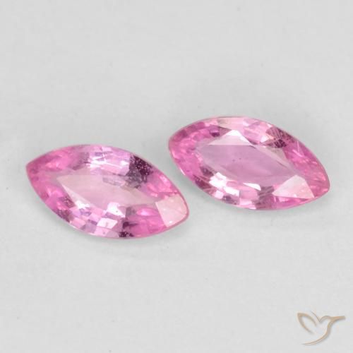 Pedras preciosas de Safira roxo médio natural de 0.37 ct, Marquesa, VS