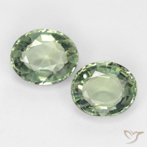 1.58ctw Natural Medium Light Green Safira, oval, VVS-VS