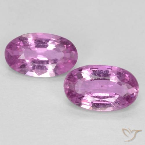 0.53ctw Natural Roxo médio-claro Safira, oval, VS