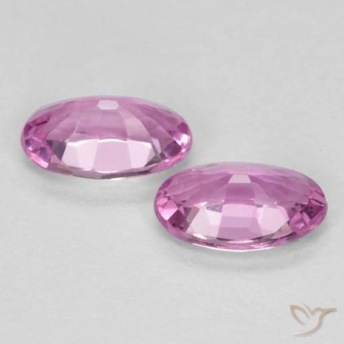 Pedras preciosas de Safira Roxo Rosado Intenso natural de 0.53 ct, oval, VS