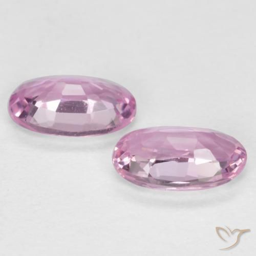 Pedras preciosas de Safira Roxo Rosa natural de 0.54 ct, oval, VS