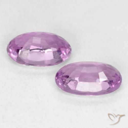 Pedras preciosas de Safira Violeta médio natural de 0.65 ct, oval, VS