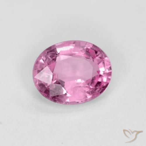Safira Roxo Real Rosa Natural 0.45ct, oval, VS-SI