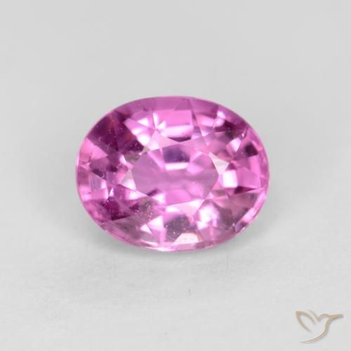 0.54ct Natural Roxo Rosado Brilhante Safira, oval, VS-SI