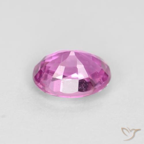 Safira Roxo Rosado Brilhante Natural 0.54ct, oval, VS-SI