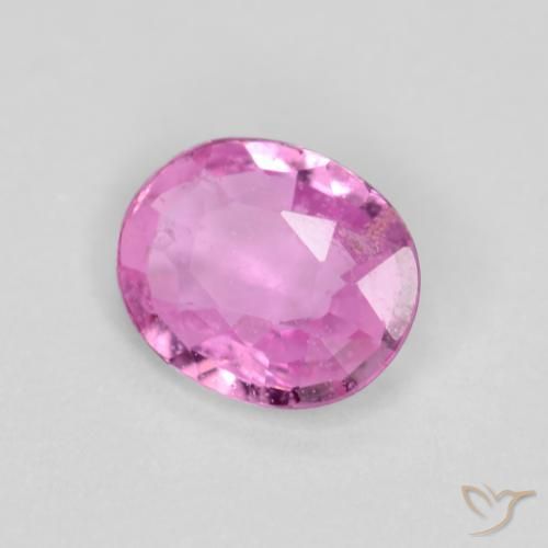 Safira roxo médio Natural 0.33ct, oval, VS-SI