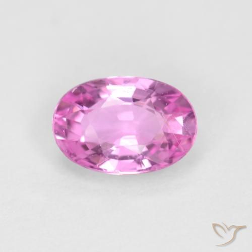 0.56ct Natural Roxo Rosado Brilhante Safira, oval, VVS-VS