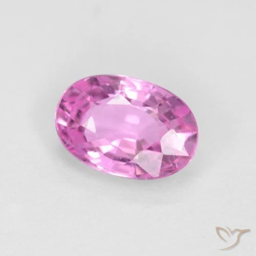 Safira Roxo Rosado Brilhante Natural 0.56ct, oval, VVS-VS