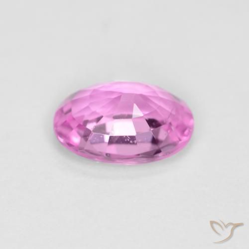 Safira Roxo Rosado Brilhante Natural 0.56ct, oval, VVS-VS