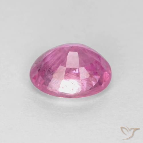 Safira Rosa Intenso Natural 0.43ct, oval, VS-SI