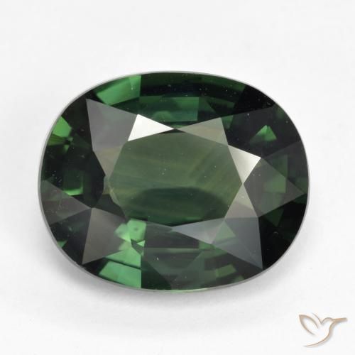 5.05ct Natural Verde Frio Safira, oval, VVS