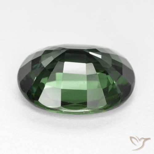 Safira Verde Frio Natural 5.05ct, oval, VVS