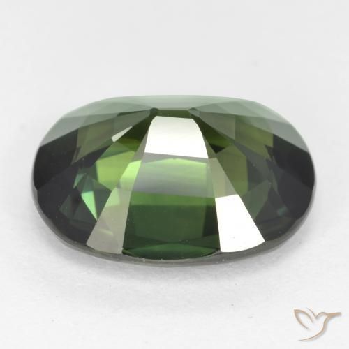Safira Verde Frio Natural 6.25ct, oval, VVS