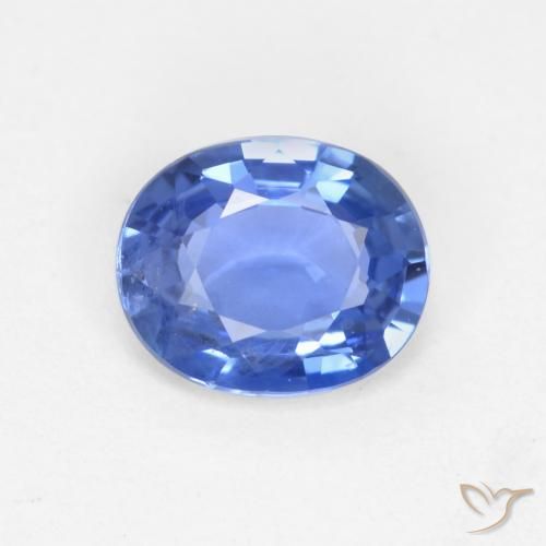 0.66ct Natural azul marinho claro Safira, oval, VS