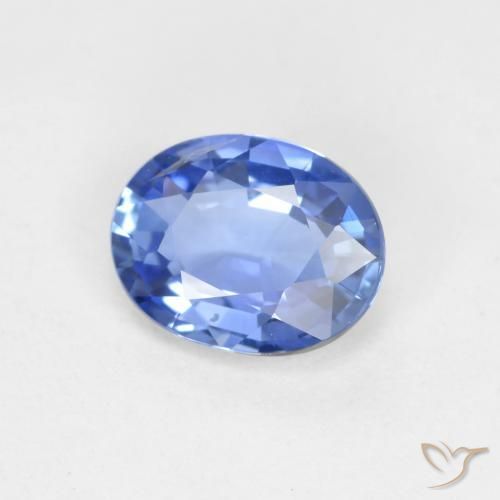 Safira Bebê azul Natural 0.62ct, oval, VS