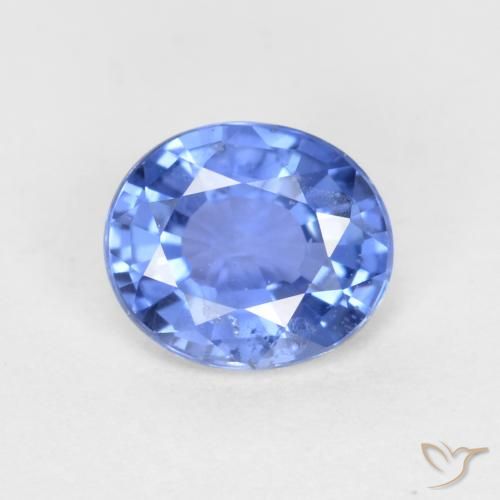 0.55ct Natural azul marinho claro Safira, oval, VS-SI
